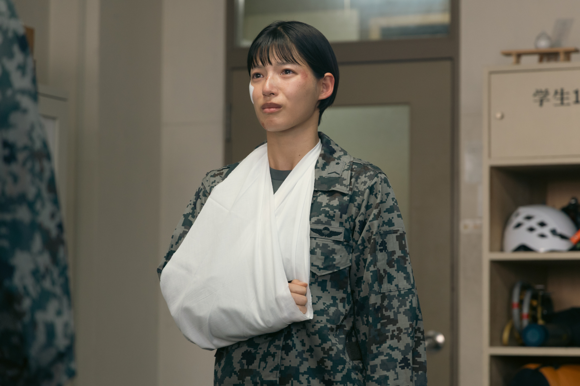 第5話で救難員課程を自ら辞退した藤木(石井杏奈)©テレビ朝日
