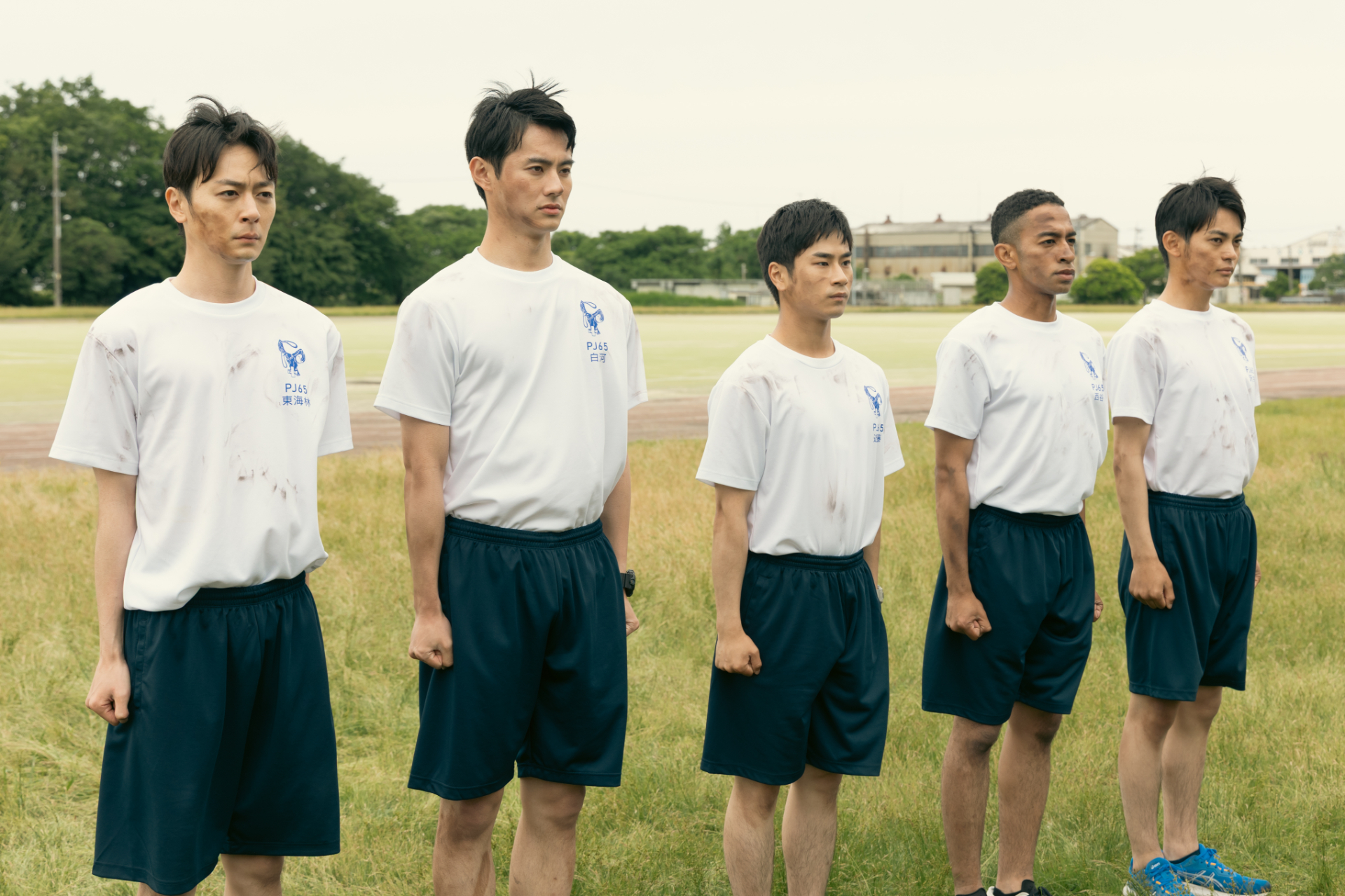 救難教育隊に残った東海林(犬飼貴丈)、白河(前田拳太郎)、近藤(前田旺志郎)、西谷(草間リチャード敬太)、沢井(神尾楓珠)の5人©テレビ朝日