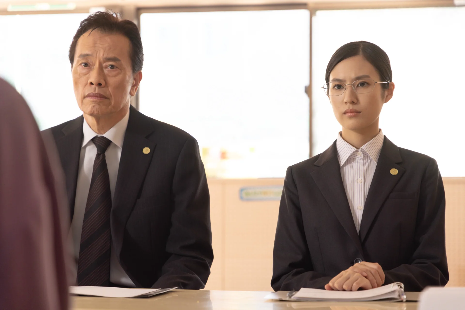 門倉（遠藤憲一）と落合（恒松祐里）の「らしさ」も丁寧に扱われた©NHK